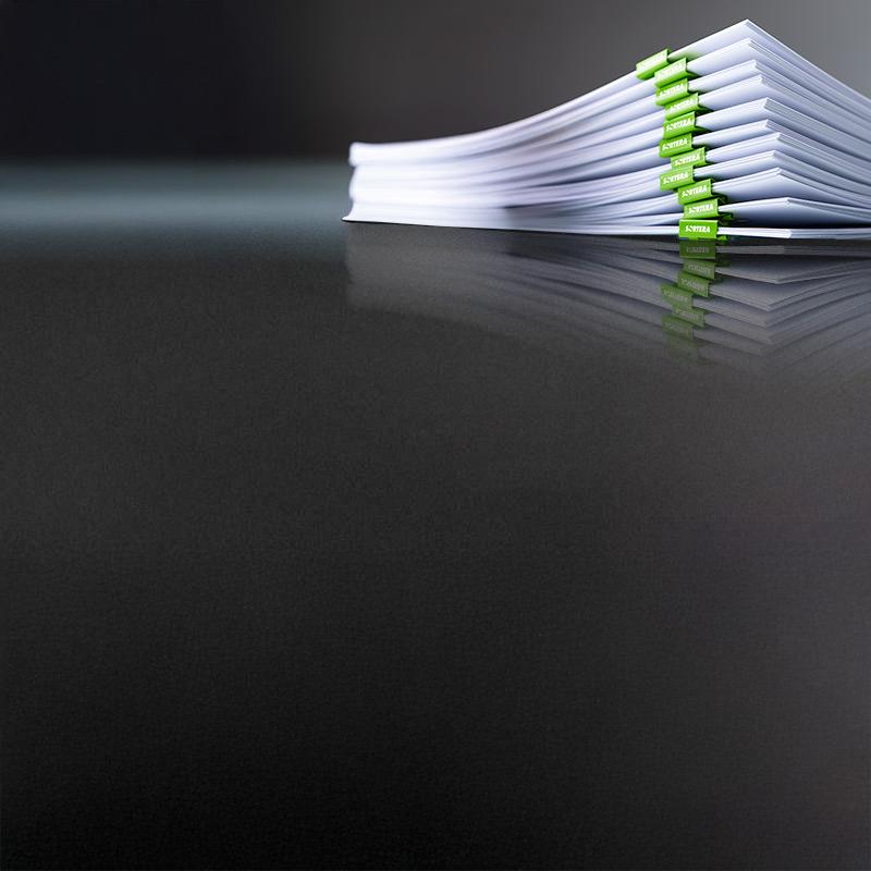Pile of Sortera documents