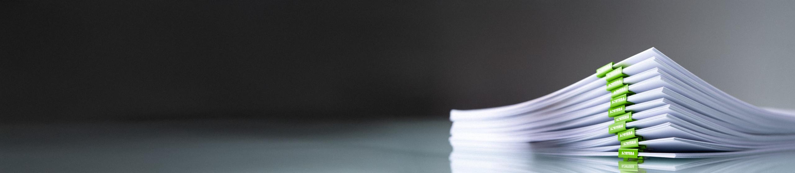 Image of a stack of paper
